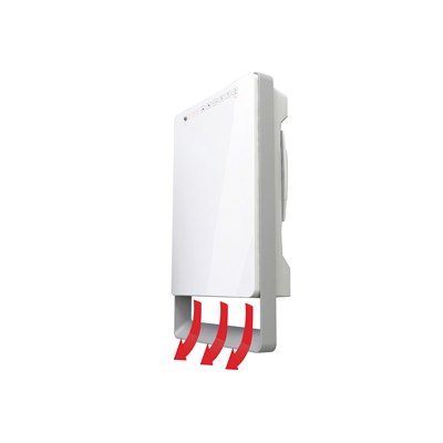 Radialight Touch kúpeľňový rýchloohrievač - ukážka použitia